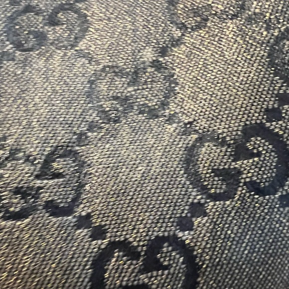 Gucci Grey/Black GG Crystal Canvas and Leather Joy Tote - Picture 5 of 15